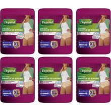 Depend Kadın Xl Ekstra Büyük Beden 6x9 Adet Emici Külot