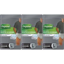 Depend L Beden 24 Adet Erkek Emici Külot Hasta Bezi