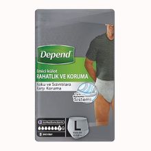 Depend L Beden 8+8 Adet Erkek Emici Külot