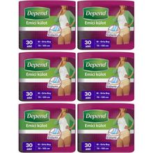 Depend Medium Kadın 6x30 Adet Emici Külot Hasta Bezi