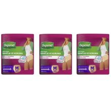 Depend Orta Boy Medium 10x3 Adet Külotlu Kadın Hasta Bezi