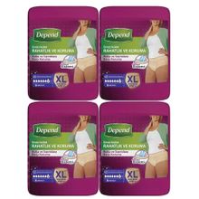 Depend XL Extra Büyük 4x9 Adet Emici Külot Hasta Bezi