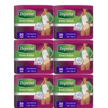 Depend XL Kadın 6x30 Adet Emici Külot Hasta Bezi