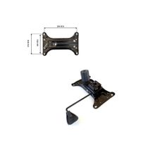 Depolife 15 X 25 CM Siyah Tek Kol Metal Şase Tilt Mekanizma Ofis Çalışma Koltuğu Yedek Parça