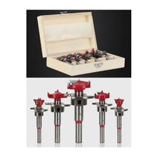 Depolife Ayarlanabilir Ahşap Delik Kesici 15MM 20MM 25MM 30MM 35MM Marangoz Karbür 5 Parça Matkap Ucu Seti