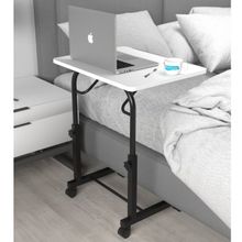 Depolife Eğim Yükseklik Ayarlı Laptop Sehpası Kahvaltı Ders Çalışma Bilgisayar Masası Metal Ayak Tekerlekli