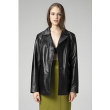 Dericlub WM035 Gerçek Deri Kadın Blazer