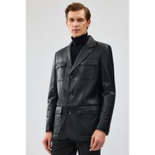 Derimod 21WGD6405U4 Kevin Erkek Siyah Blazer Deri Ceket