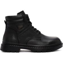 Derimod 24WFD7542FT Siyah Bağcıklı Deri Casual Erkek Bot