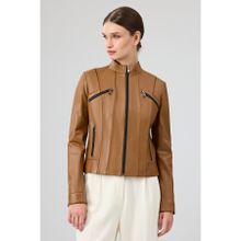 Derimod 25SGD5200U4 Linda Kadın Camel Kısa Deri Ceket