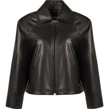 Derimod 26SGD5654U7 Miami Kadın Siyah Oversize Kısa Deri Ceket
