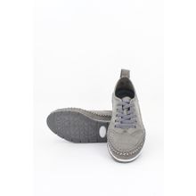 Deripabuc DP16-0061 Gri Deri Kadın Babet