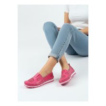 Deripabuc DP16-0066 Hakiki Deri Fuşya Kadın Casual Ayakkabı