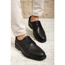 Deripabuc MRD7-0691 Siyah Erkek Hakiki Deri Casual Ayakkabı