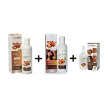 Dermaderm Argan 300 ml Şampuan + Argan Yağı Özlü 500 ml Saç Kremi + Argan Özlü Saç Bakım Sütü