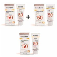 DermaDerm Sun Protection SPF 50 3x100 ml Krem