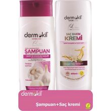 Dermokil 400 ml Sarımsak Özlü Şampuan+400 ml Saç Kremi