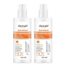Dermokil Çok Yönlü SPF50 2x200 ml Güneş Koruyucu Sprey