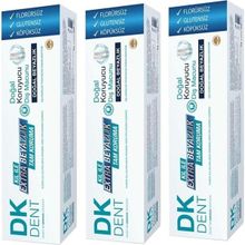 Dermokil Dk Dent Klasik Florürsüz 3x75 ml Diş Macunu