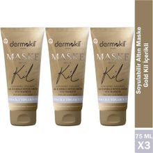 Dermokil Gold 3x75 ml Kil İçerikli Soyulabilir Yüz Maskesi
