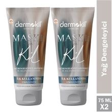 Dermokil Natural Skin Yağ Dengeleyici Arındırıcı 2x75 ml Yüz Maskesi