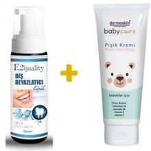 Dermoskin 100 ml BabyCare Pişik Kremi+E2'Quality E2'quality Diş Beyazlatıcı Köpük
