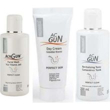 Dermoskin AcGun 200 ml Yüz Yıkama Jeli + Dermoskin AcGun 200 ml Canlandırıcı Tonik