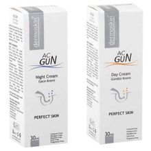 Dermoskin Acgun 30 ml Gündüz Kremi + Dermoskin Acgun 30 ml Gece Kremi