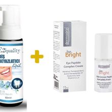 Dermoskin Be Bright Vitamin C Plus Krem 33 ml Leke Kremi+E2'Quality E2'quality Diş Beyazlatıcı Köpük
