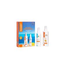 Dermoskin Güneş Koruyucu Sprey SPF 50+ After Sun Güneş Kremi 200+100 ml Aile Boyu Güneş Koruma Seti