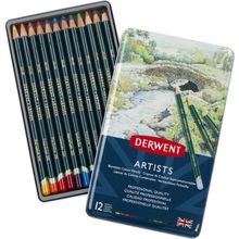 Derwent Artists 12'li Teneke Kutu Kuruboya Kalemi