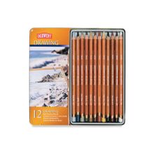 Derwent Drawing Pencils 12'li Teneke Kutu Renkli Çizim Kalemi Seti