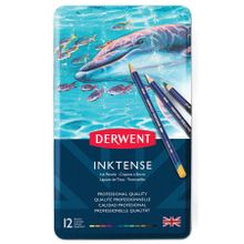 Derwent İnktense Metal Kutu 12'li Kuru Boya