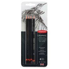 Derwent Soft Graphic Dereceli Kalem 4'lü Set