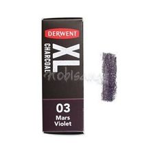Derwent XL 03 Mars Violet Charcoal Blocks Kalın Füzen