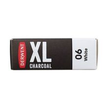 Derwent Xl 06 White Charcoal Blocks Kalın Füzen