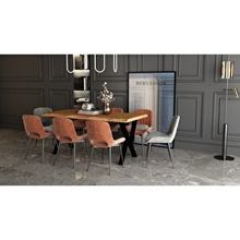 Deryawood Abies 85x140x76 cm Masif Ahşap Sulamalı Mutfak Masası