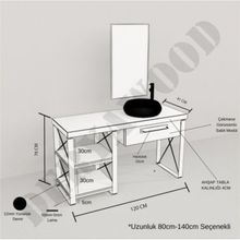 Deryawood Açık Ceviz Larix Banyo Dolabı