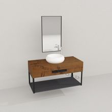 Deryawood Ceviz Pürüzsüz Wind Ahşap Banyo Rafı