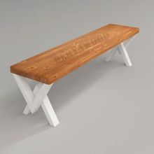 Deryawood Masif Ahşap Beyaz Ayak 37x100x45 cm Andora Bank
