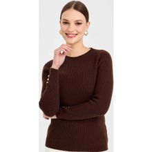 Desen Triko 23158 Kahve Kadın Kazak