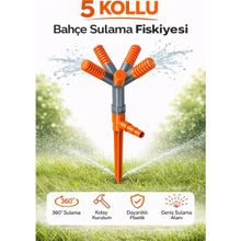 Desıphon 5 Kollu Bahçe Sulama Fıskiyesi Döner Çim Sulama Sprink Otomatik Bahçe Sulama Aparatı
