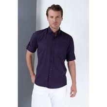 Dewberry 10500010G667 Lacivert Bordo Erkek Gömlek