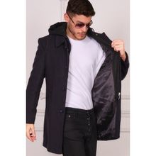 Dewberry PLT8335 Desenli Lacivert Erkek Palto