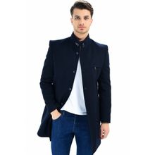 Dewberry PLT8367 Düz Lacivert Erkek Palto