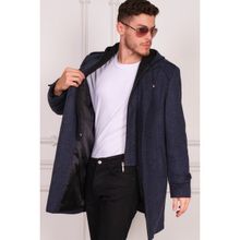 Dewberry PLT8401 Desenli Lacivert Erkek Palto