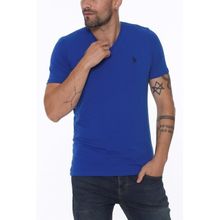 Dewberry T8568 V Yaka Saks Mavisi Erkek T-shirt