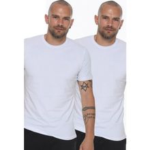 Dewberry T8569 Bisiklet Yaka Beyaz Erkek T-shirt