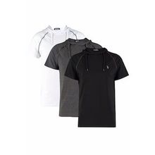 Dewberry T8570 Kapşonlu Antrasit Erkek T-shirt