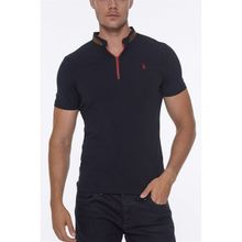 Dewberry T8571 Fermuarlı Lacivert Erkek T-shirt